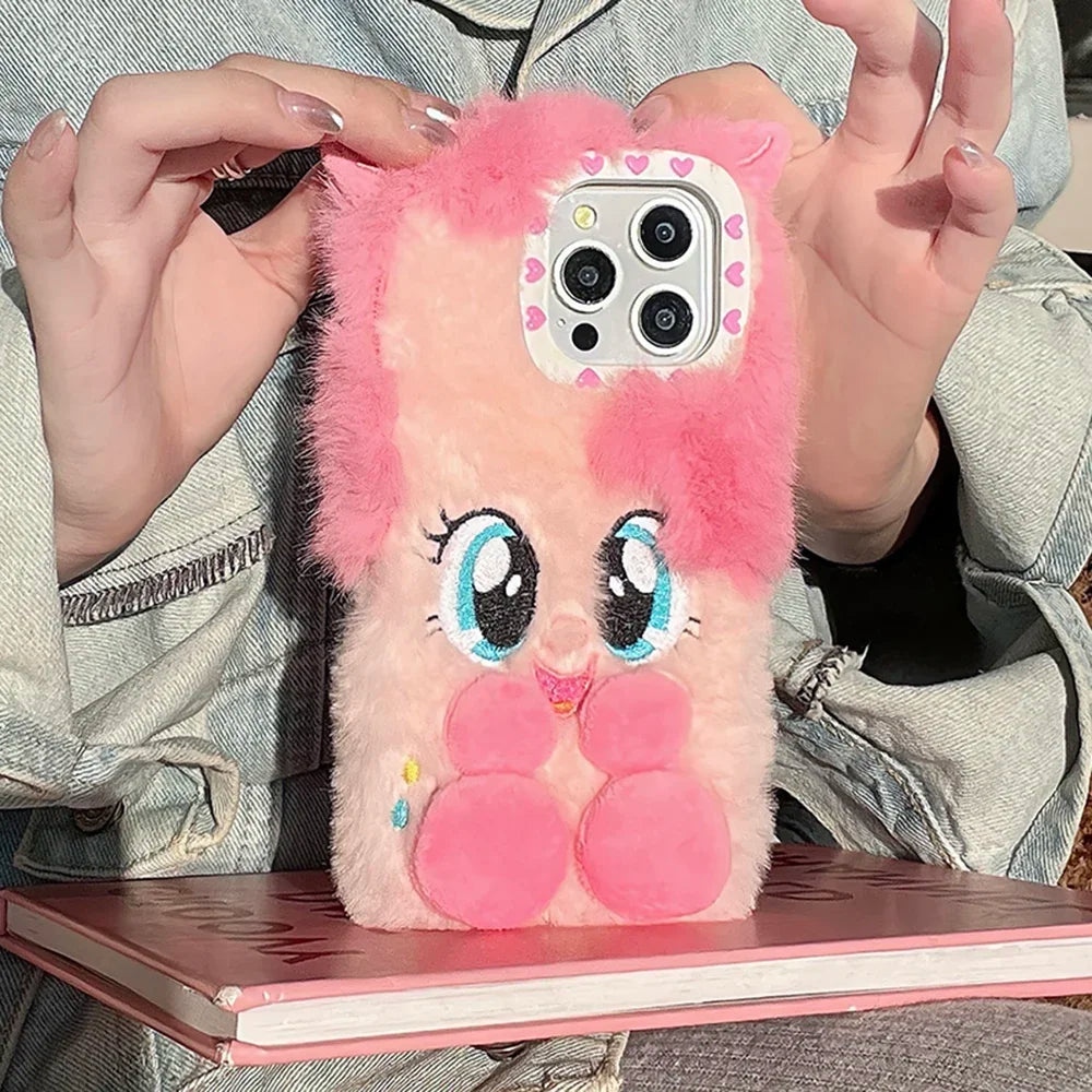 Sweet Pink Plush Phone Case