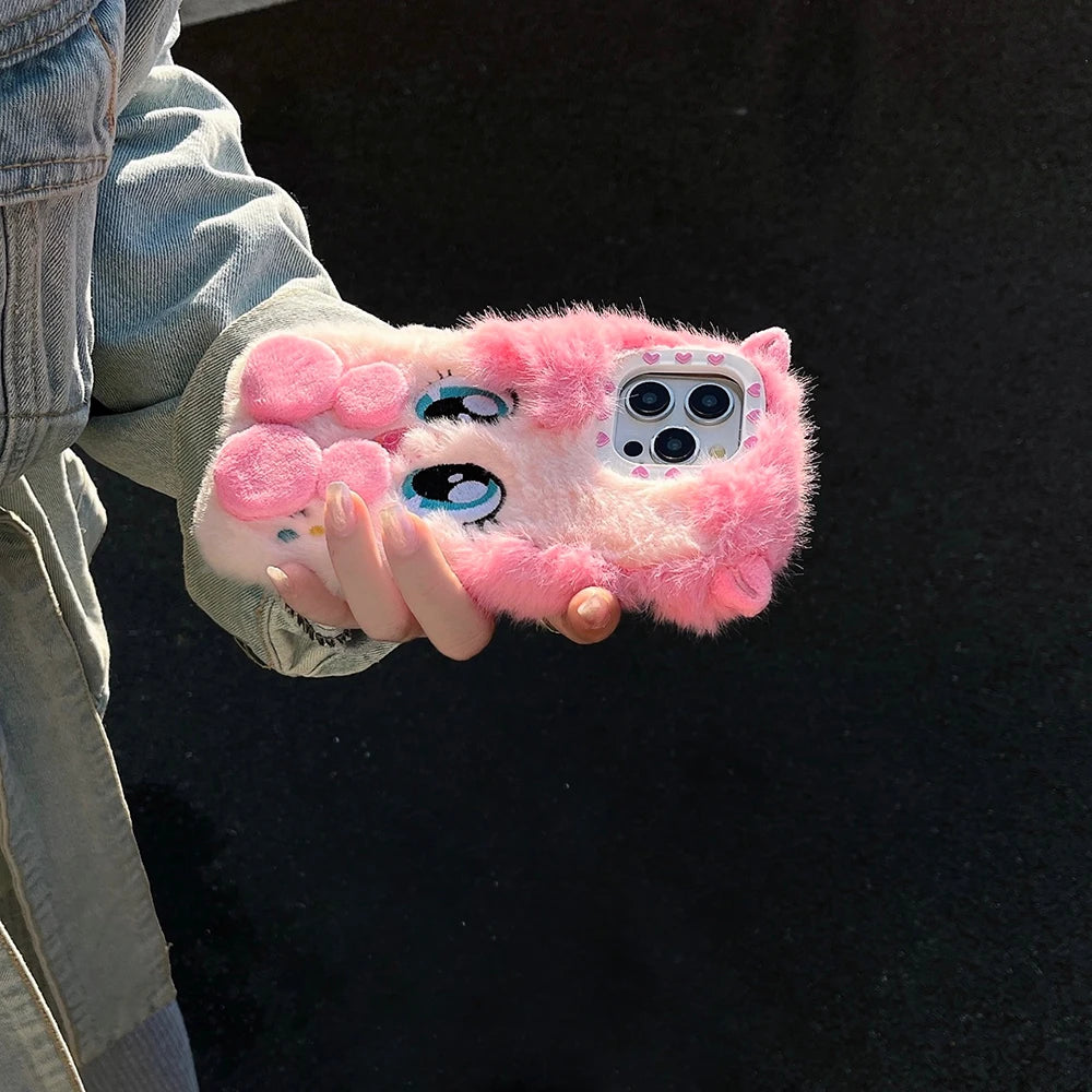 Sweet Pink Plush Phone Case