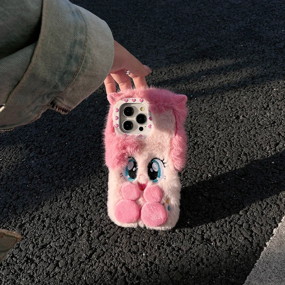 Sweet Pink Plush Phone Case