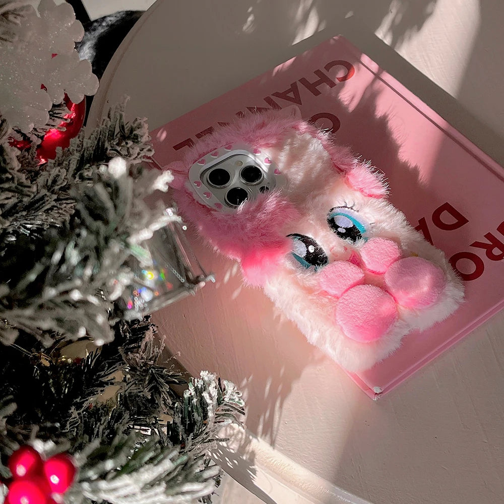 Sweet Pink Plush Phone Case