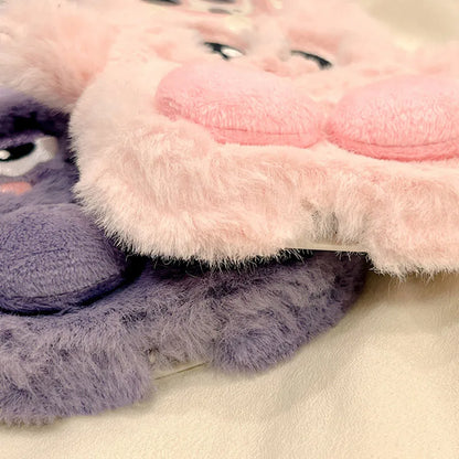 3D Cute Cartoon Funny Phone Case For iPhone 16 15 Plus 14 13 12 11 Pro Max Warm Winter Fluffy Plush Soft Bumper Protection Cover
