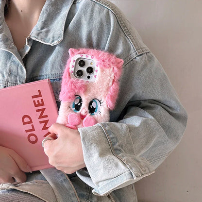 Sweet Pink Plush Phone Case